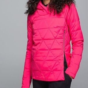 Lululemon Hot Pink Puffer Down Pullover